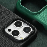Natural Cowhide Lychee Leather iPhone Case-Exoticase-Exoticase