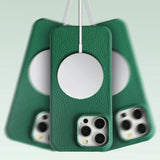 Natural Cowhide Lychee Leather iPhone Case-Exoticase-Exoticase