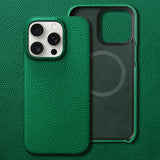 Natural Cowhide Lychee Leather iPhone Case-Exoticase-Exoticase