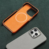Natural Cowhide Lychee Leather iPhone Case-Exoticase-Exoticase