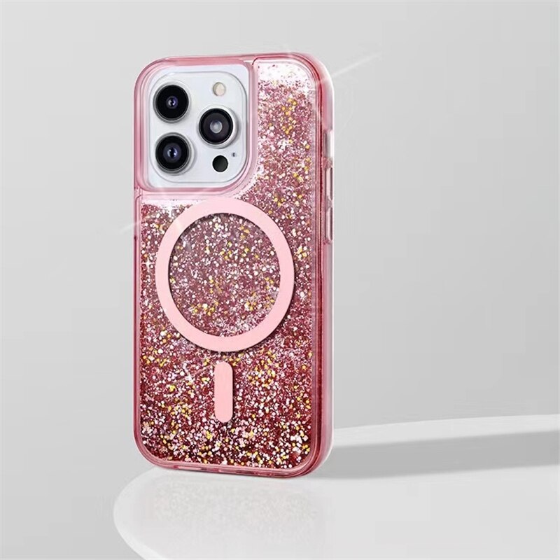 Neon Liquid Quicksand Glitter MagSafe iPhone Case – Exoticase Neon Liquid Quicksand Glitter MagSafe iPhone Case – Exoticase