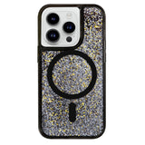 Neon Liquid Quicksand Glitter MagSafe iPhone Case-Exoticase-For iPhone 14 Pro Max-Black-