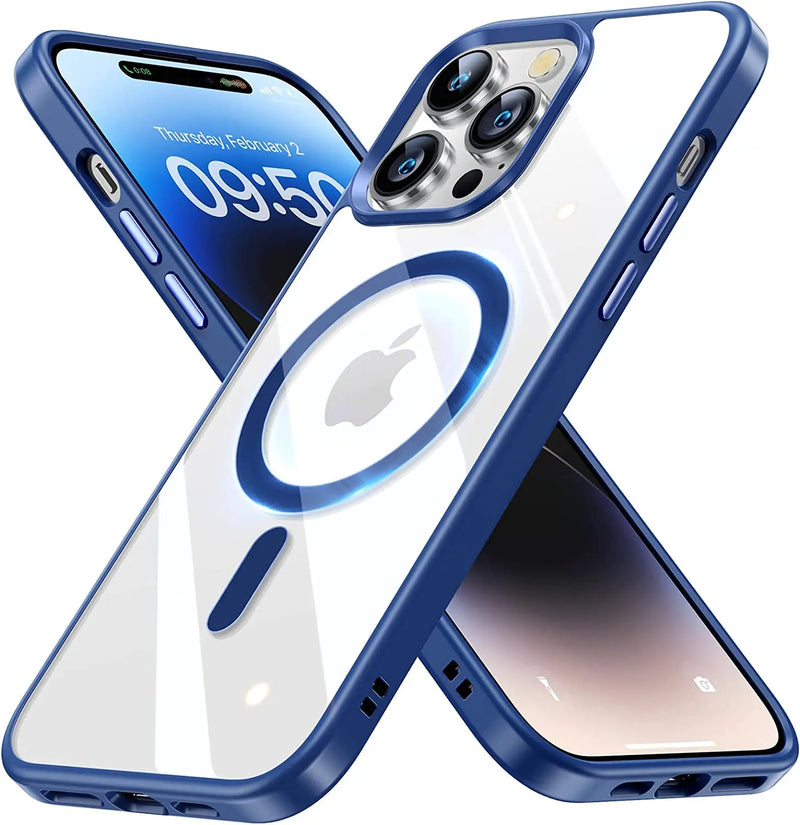 NeverYellow A Grade iPhone MagSafe Case-Exoticase-For iPhone 16 Pro Max-Blue-Exoticase