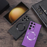 Nylon Cloth Texture Wireless Charging Compatible Samsung Case-Exoticase-
