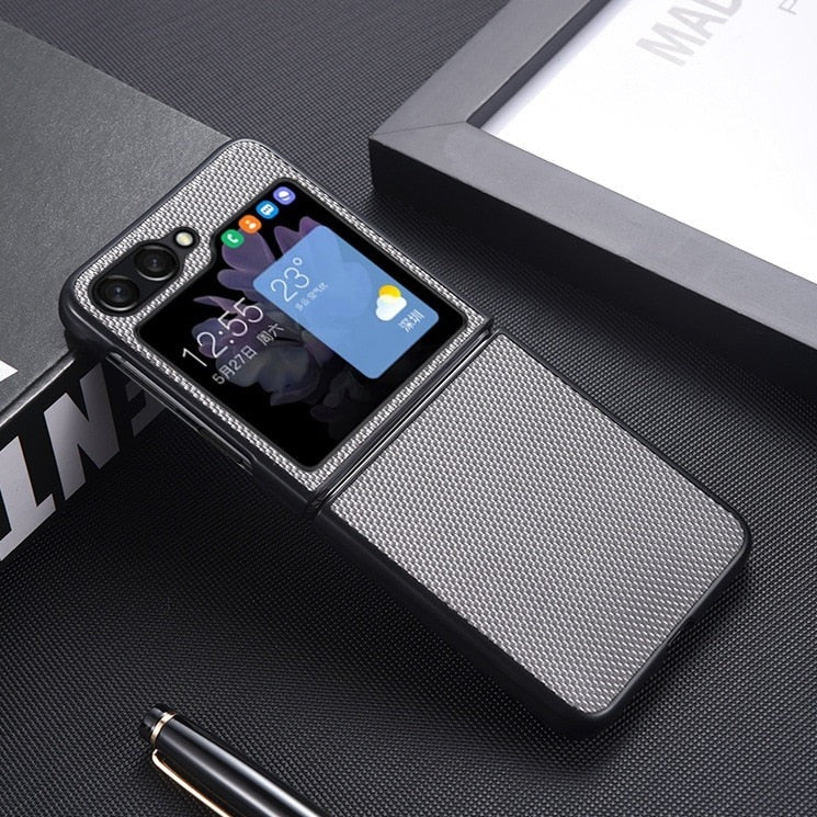 Nylon Protective Outer Shell for Samsung Galaxy Z Flip 5-Exoticase-Galaxy Z Flip 5-Gray-