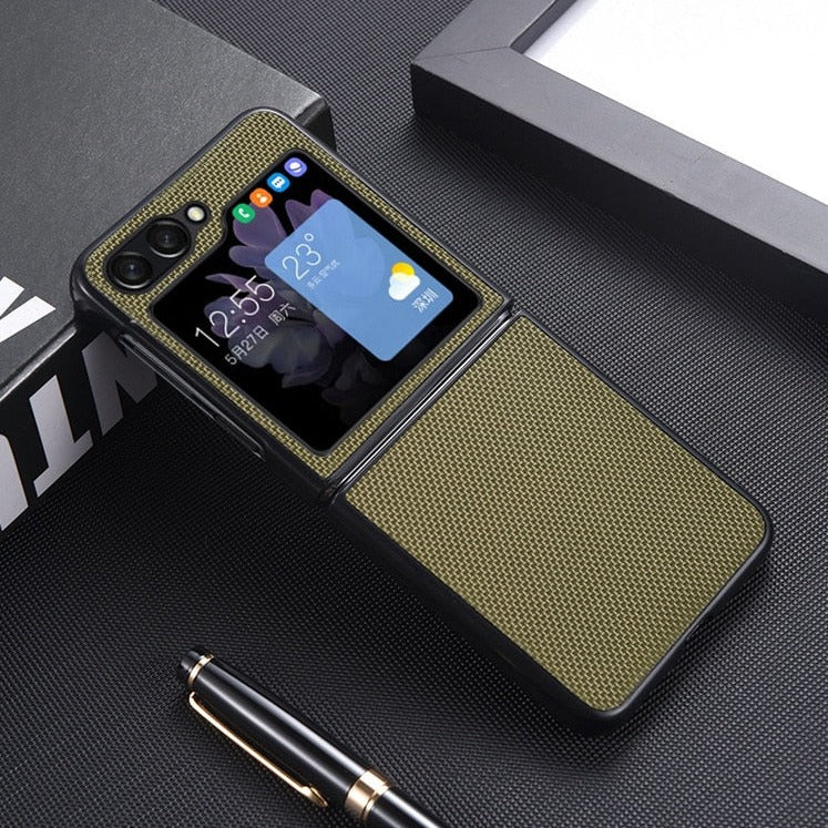 Nylon Protective Outer Shell for Samsung Galaxy Z Flip 5-Exoticase-Galaxy Z Flip 5-Green-