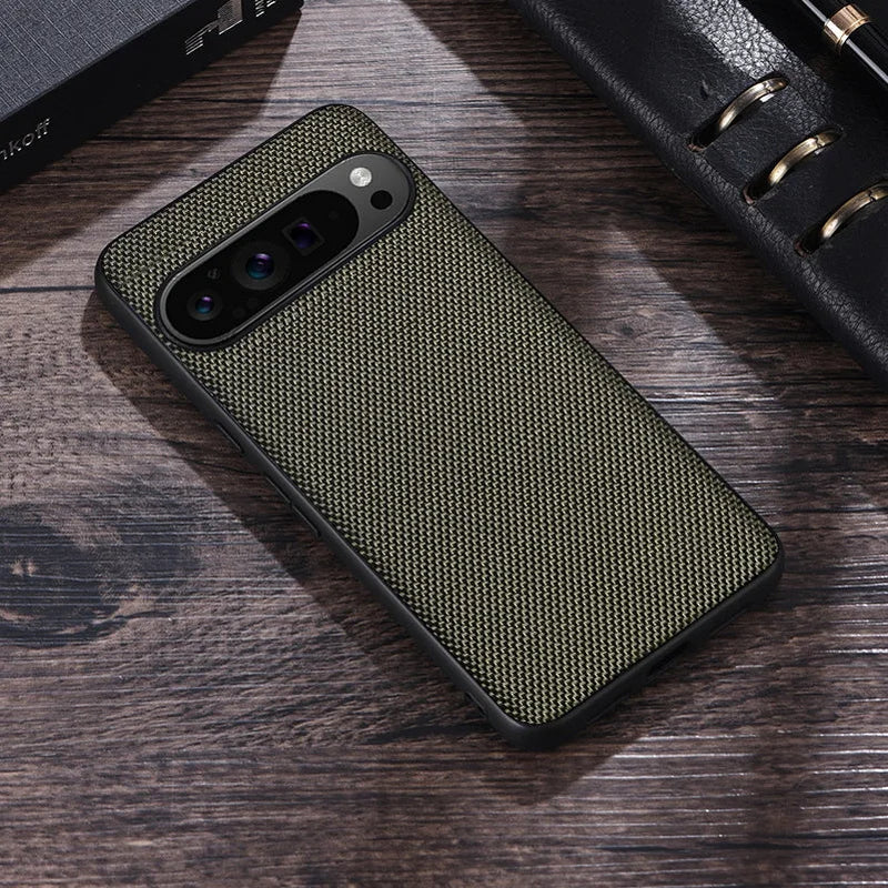 Nylon Texture Shockproof Google Pixel Case-Exoticase-For Pixel 7 Pro-Green-Exoticase