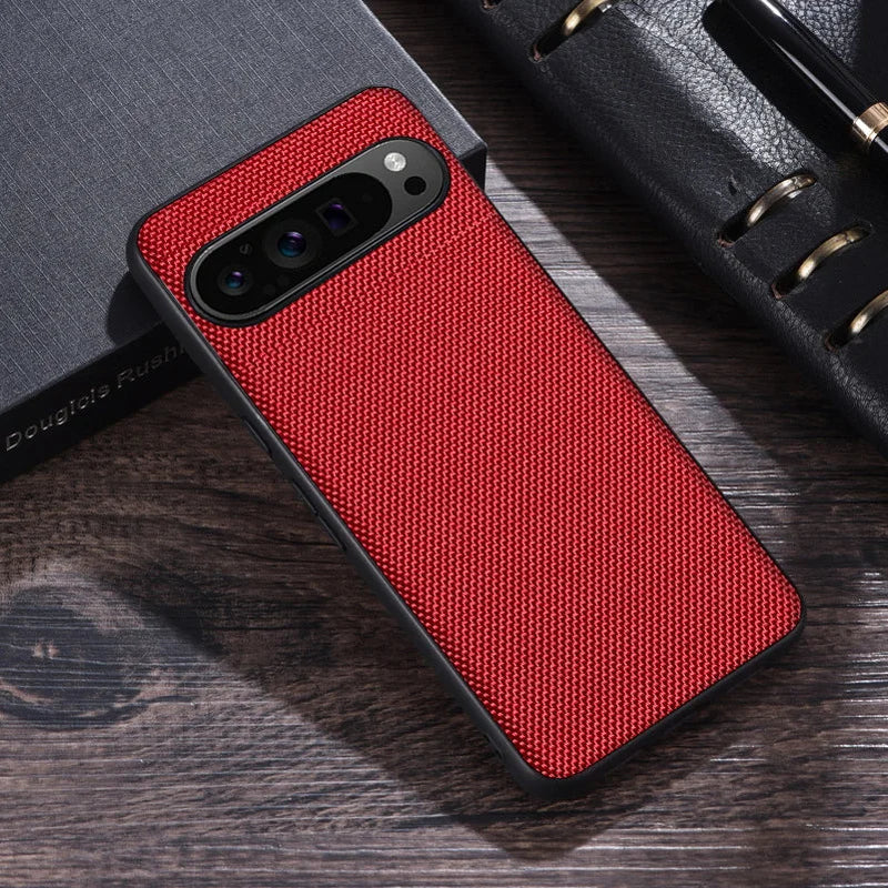 Nylon Texture Shockproof Google Pixel Case-Exoticase-For Pixel 8-Red-Exoticase