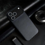 Oil Wax Genuine Leather Apple iPhone Case-Exoticase-Exoticase