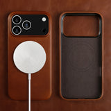 Oil Wax Genuine Leather Apple iPhone Case-Exoticase-Exoticase