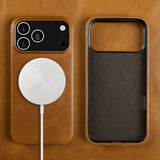 Oil Wax Genuine Leather Apple iPhone Case-Exoticase-Exoticase
