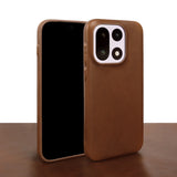 Oil Wax Genuine Leather OnePlus Case-Exoticase-For OnePlus 15-Coffee-Exoticase