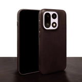 Oil Wax Genuine Leather OnePlus Case-Exoticase-For OnePlus 15-Dark Brown-Exoticase