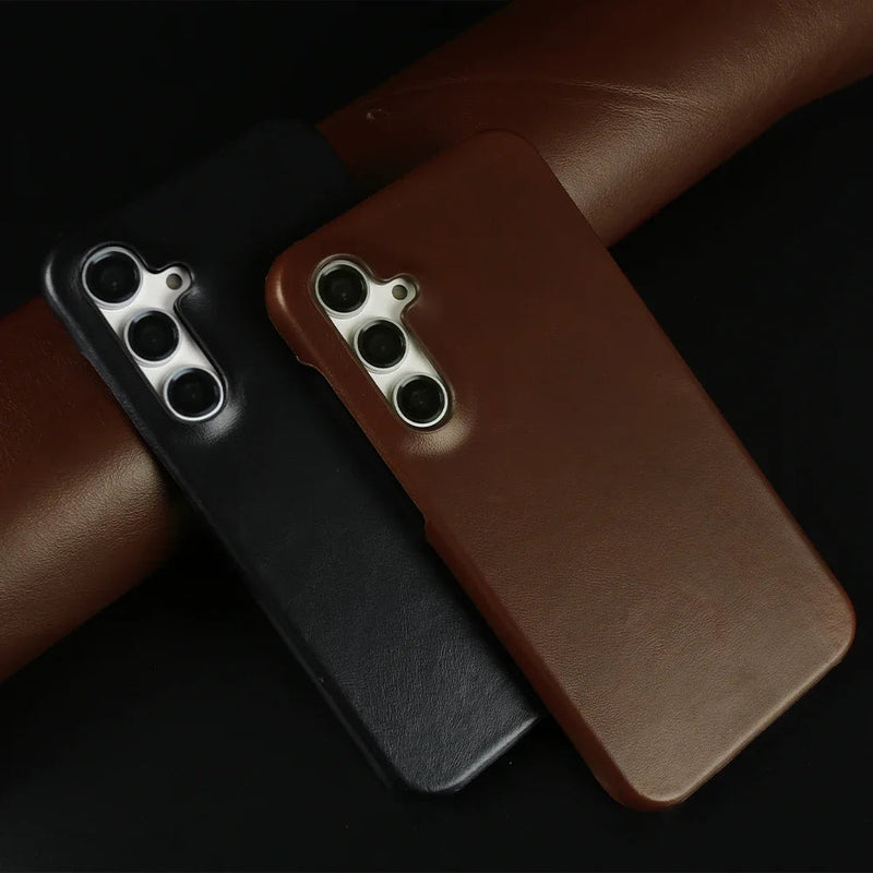 Oil Wax Handmade Leather Samsung Case-Exoticase-Exoticase