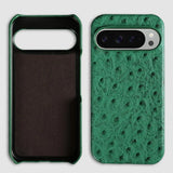 Ostrich Genuine Leather Google Pixel Case-Exoticase-For Pixel 10 Pro XL-Green-Exoticase