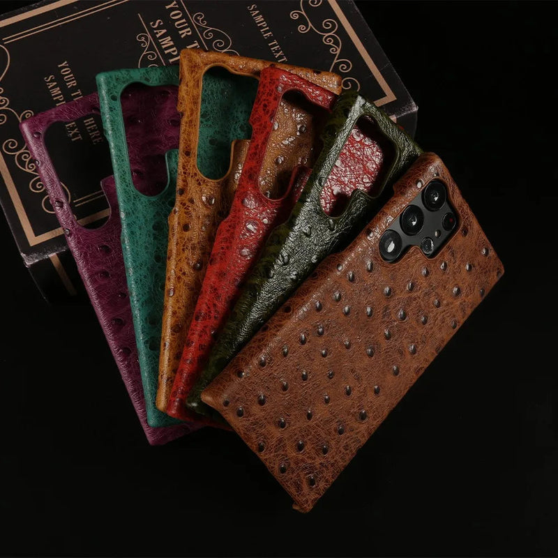 Ostrich Genuine Leather Samsung Case-Exoticase-Exoticase