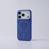 OvalMesh Alloy Lens MagSafe iPhone Case-Exoticase-Blue-iPhone 17 Pro Max-Exoticase