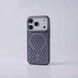 OvalMesh Alloy Lens MagSafe iPhone Case-Exoticase-Gray-iPhone 17 Pro Max-Exoticase