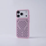 OvalMesh Alloy Lens MagSafe iPhone Case-Exoticase-Pink-iPhone 17 Pro Max-Exoticase