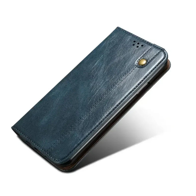 PU Leather OnePlus Flip Case-Exoticase-Blue-OnePlus 13-Exoticase