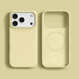 Pastel Palette Liquid Silicone MagSafe iPhone Case-Exoticase-Yellow-iPhone17 Pro Max-Exoticase