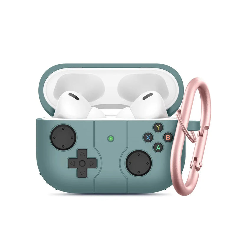 Paw Print Joystick Style AirPods Case-Exoticase-For AirPods 4-Pine green-Exoticase