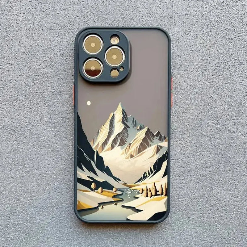 Peaks & Valleys SmoothArt iPhone Case-Exoticase-black WSFJ 3-For iphone 15ProMax-Exoticase