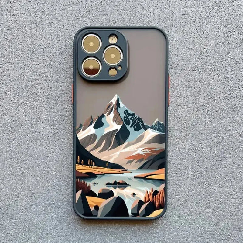 Peaks & Valleys SmoothArt iPhone Case-Exoticase-black WSFJ 5-For iphone 16-Exoticase