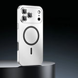 PerfectFit Snap Lock Aluminum iPhone Case-Exoticase-For iPhone 17 Pro Max-Silver MagSafe-Exoticase
