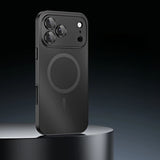 PerfectFit Snap Lock Aluminum iPhone Case-Exoticase-For iPhone 17 Pro Max-Black Titanium-Exoticase