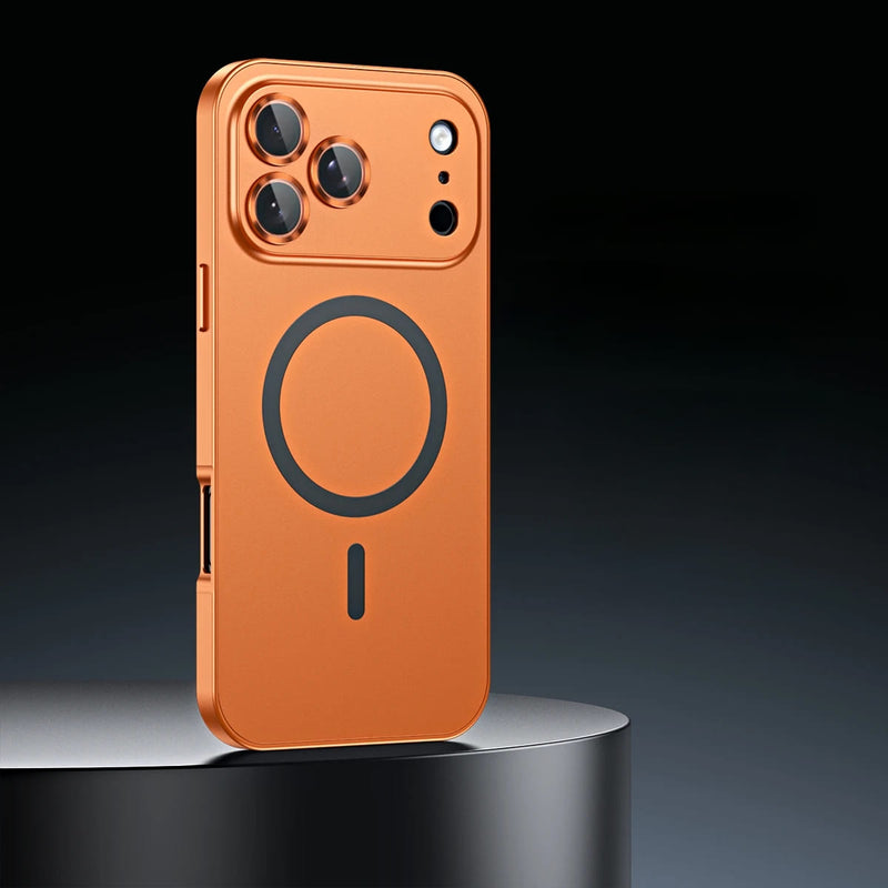 PerfectFit Snap Lock Aluminum iPhone Case-Exoticase-For iPhone 17 Pro Max-Cosmic Orange-Exoticase