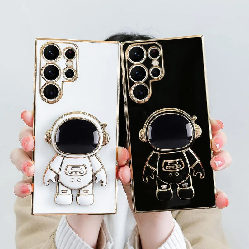 Plated Astronaut Stand Samsung Case-Exoticase-Exoticase