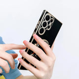 Plated Astronaut Stand Samsung Case-Exoticase-Exoticase