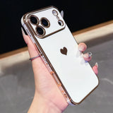 Plated Heart iPhone case with Side Heart Designs-Exoticase-Exoticase