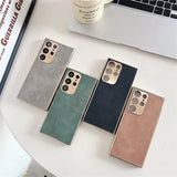 Plated Leather Suede Samsung Case-Exoticase-