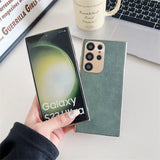 Plated Leather Suede Samsung Case-Exoticase-