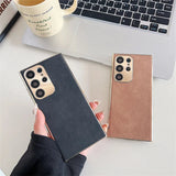 Plated Leather Suede Samsung Case-Exoticase-