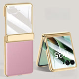 Plated PU Leather Motorola Razr Case-Exoticase-Pink-For Razr Ultra 2025-Exoticase