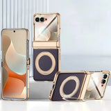 Plated PU Leather Motorola Razr Case-Exoticase-Purple Ring-For Razr Ultra 2026-Exoticase