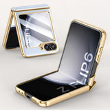 Plated PU Leather Samsung Z Flip Case-Exoticase-Exoticase