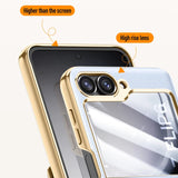 Plated PU Leather Samsung Z Flip Case-Exoticase-Exoticase
