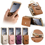 Plated Ring Leaf Zip Wallet Motorola Razr Case-Exoticase-Exoticase