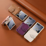 Plated Ring Leaf Zip Wallet Motorola Razr Case-Exoticase-Exoticase