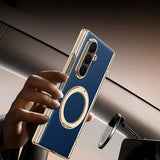 Plated Samsung Fold Case with Ring and Front Glass-Exoticase-Exoticase