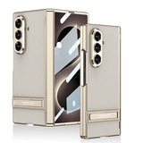 Plated Slim Hard Samsung Case with Kickstand-Exoticase-For Galaxy Z Fold 8 Ultra-Gray-Exoticase