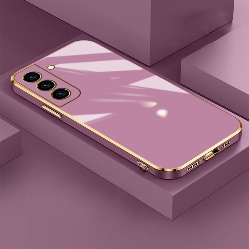 Plating Flat Samsung Case, For Samsung A72 / Purple Plating Flat Samsung Case, For Samsung A72 / Purple