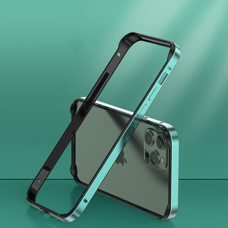 Premium Aluminum Alloy Bumper Frame for iPhones - Exoticase - For iPhone 15 Pro Max / Green