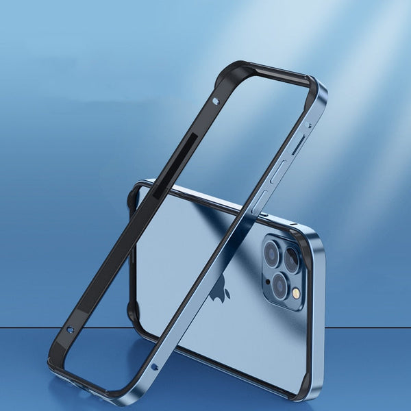 Premium Aluminum Alloy Bumper Frame for iPhones - Exoticase - For iPhone 15 Pro Max / Sierra Blue
