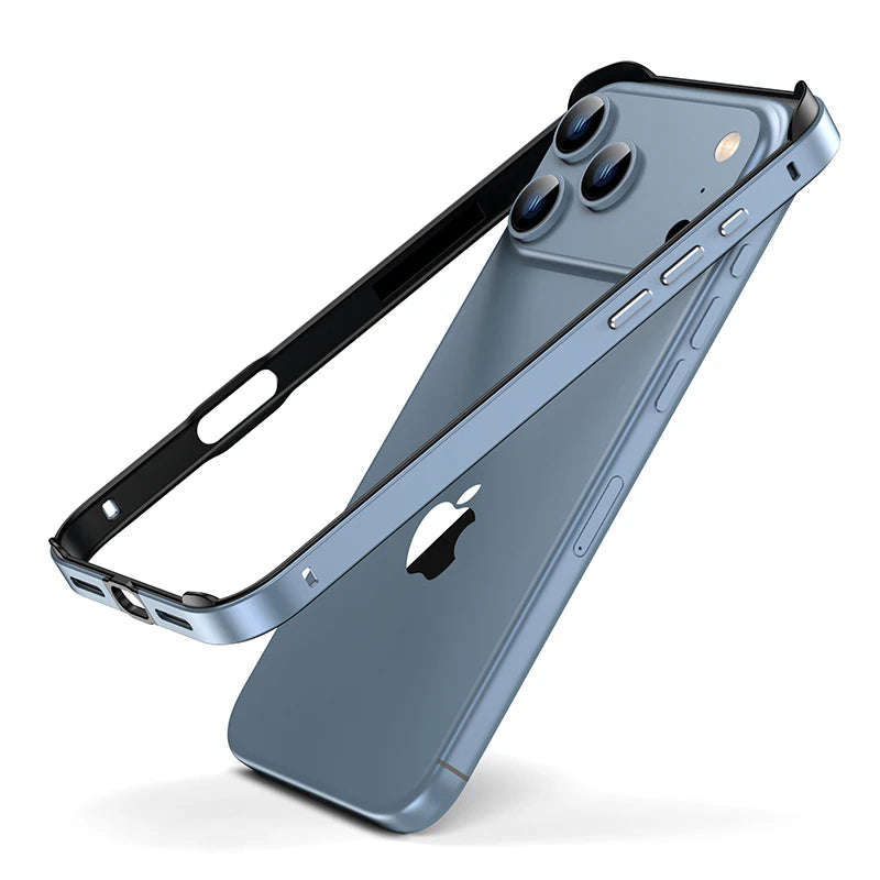 Premium Aluminum Alloy Bumper Frame for iPhones-Exoticase-For iPhone 17 Pro Max-Sierra Blue-Exoticase