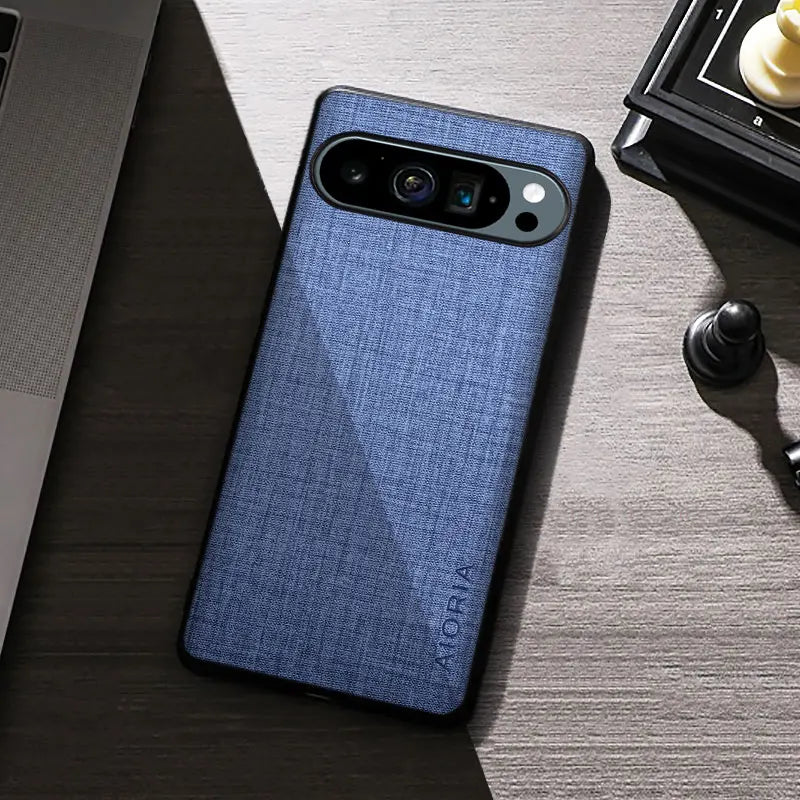 Premium Cloth-like Anti Scratch Google Pixel Case-Exoticase-For Pixel 9 Pro XL-Blue-Exoticase